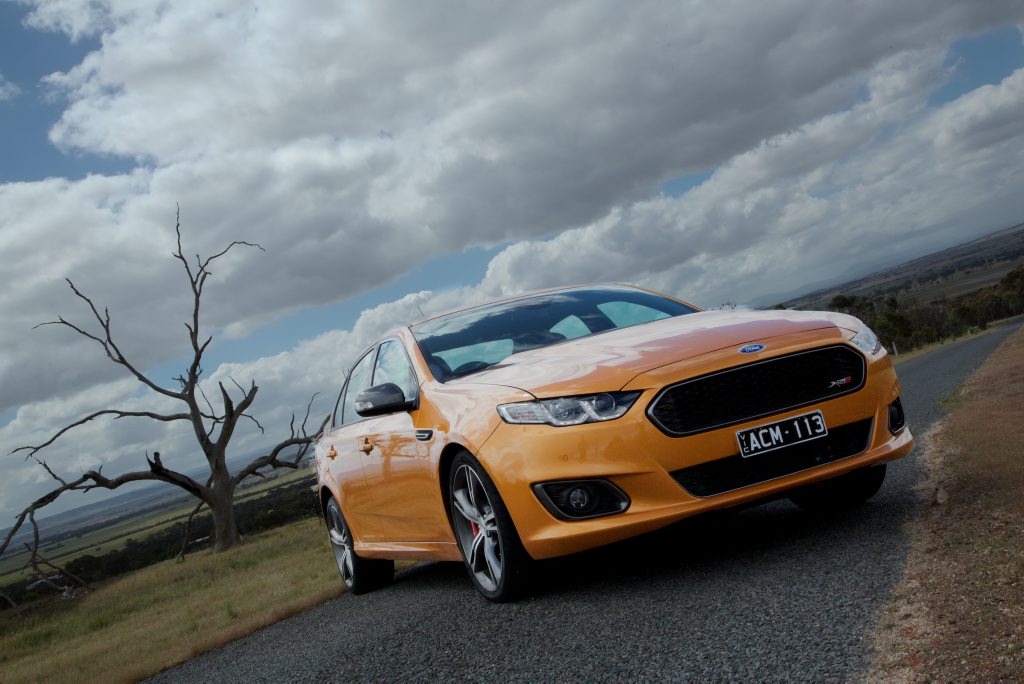 The Ford Falcon XR8 is the star of the FG X range. The Ford Falcon XR8 is the star of the FG X range.